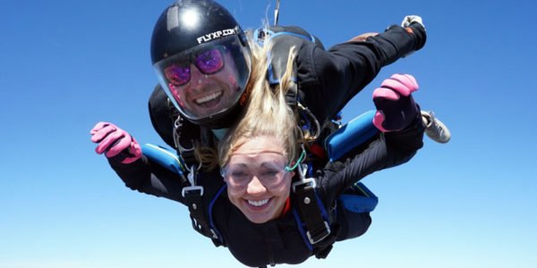Tandem Skydiving - enjoying free fall