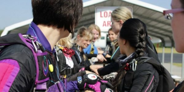 women's leadership conference at Skydive Paraclete
