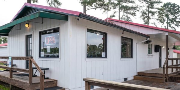 exterior of pro shop where skydiving gear is sold at XP