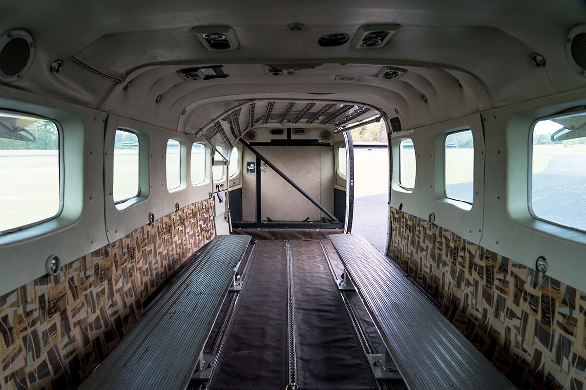 skydiving airplane door