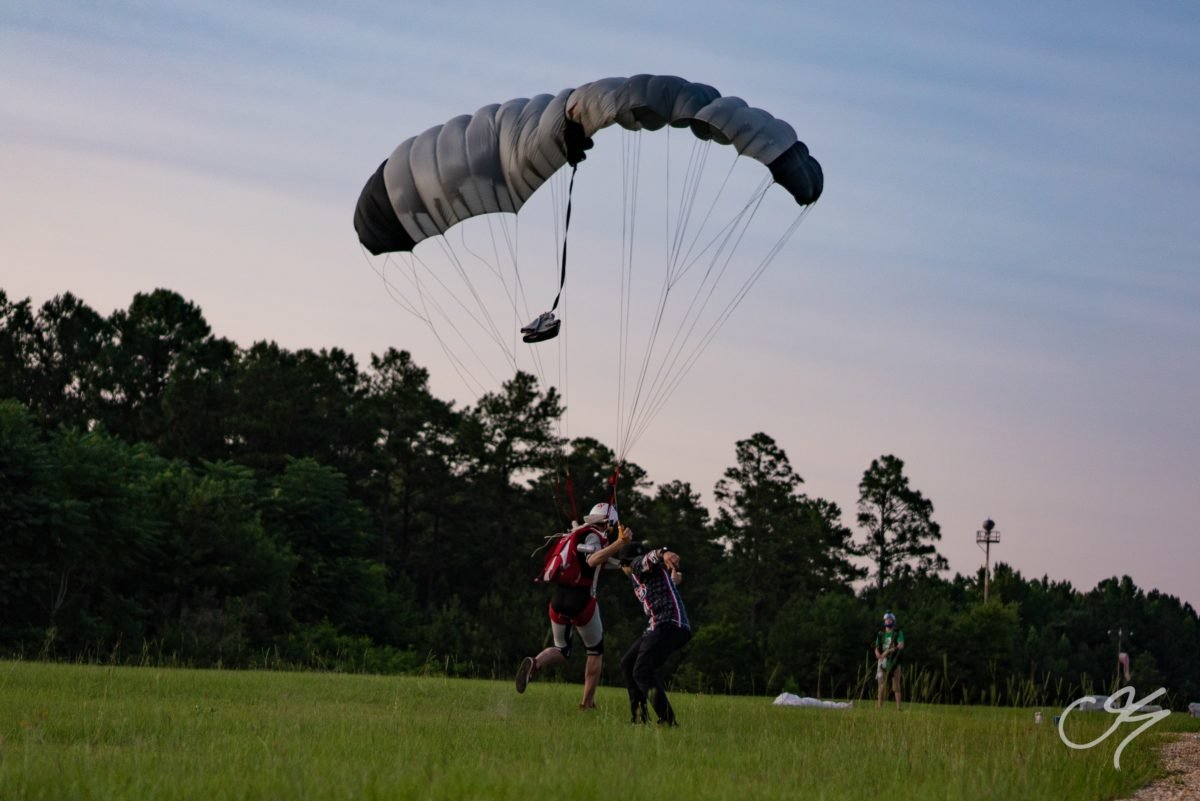 Fall When skydiving